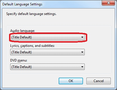 Default Language Settings